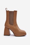 Botki Model Stelares 5892 Brown - Step in style Step in style Botki Model Stelares 5892 Brown - Step in style Step in style