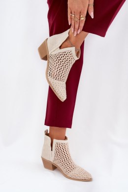 Botki Model Tulifedi 7639A Light Beige - Step in style Step in style