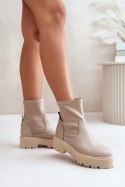 Botki Model Zazoo 2947 Beige - Step in style Step in style Botki Model Zazoo 2947 Beige - Step in style Step in style