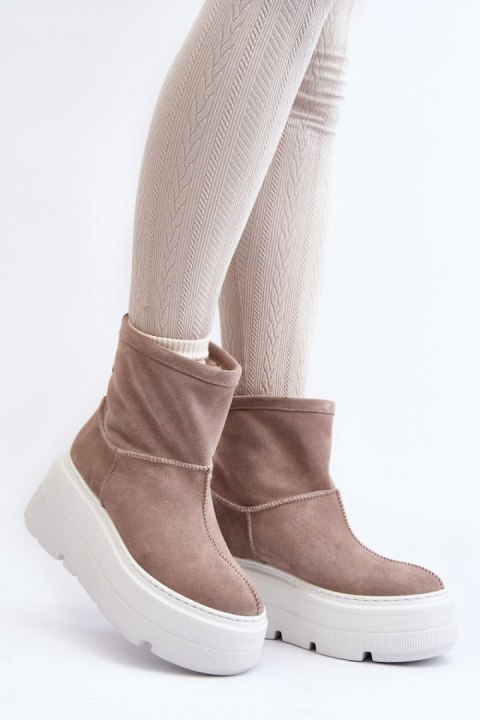 Botki Model Zazoo 3424 Beige - Step in style Step in style Botki Model Zazoo 3424 Beige - Step in style Step in style