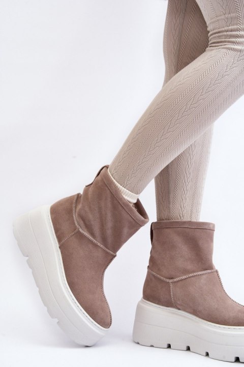 Botki Model Zazoo 3424 Beige - Step in style Step in style Botki Model Zazoo 3424 Beige - Step in style Step in style