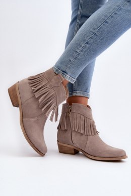 Botki Model Zazoo 3430 Cappuccino - Step in style Step in style
