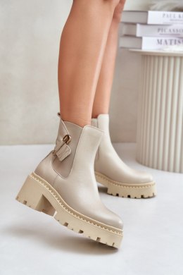 Botki Model Zazoo 60490 Light Beige - Step in style Step in style