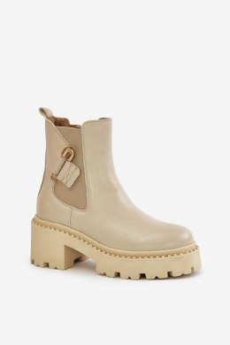 Botki Model Zazoo 60490 Light Beige - Step in style Step in style