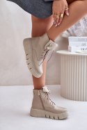 Botki Model Zazoo 60511 Beige - Step in style Step in style Botki Model Zazoo 60511 Beige - Step in style Step in style