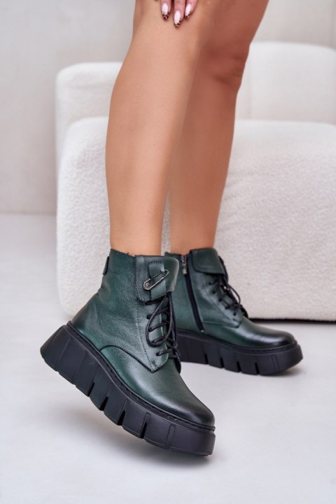 Botki Model Zazoo 60511 Dark Green - Step in style Step in style Botki Model Zazoo 60511 Dark Green - Step in style Step in style