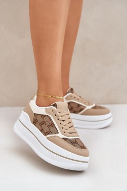 Buty Sportowe Model Fenarra LA312P Beige - Step in style Step in style
