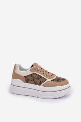 Buty Sportowe Model Fenarra LA312P Beige - Step in style Step in style