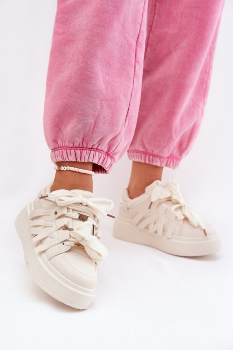 Buty Sportowe Model Penolle 8927 Beige - Step in style Step in style Buty Sportowe Model Penolle 8927 Beige - Step in style Step in style