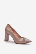 Czółenka Model Zazoo 2453/OS Perła Skóra - Step in style Step in style