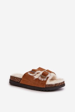 Kapcie Model Ezilena WSL-200 Camel - Step in style Step in style
