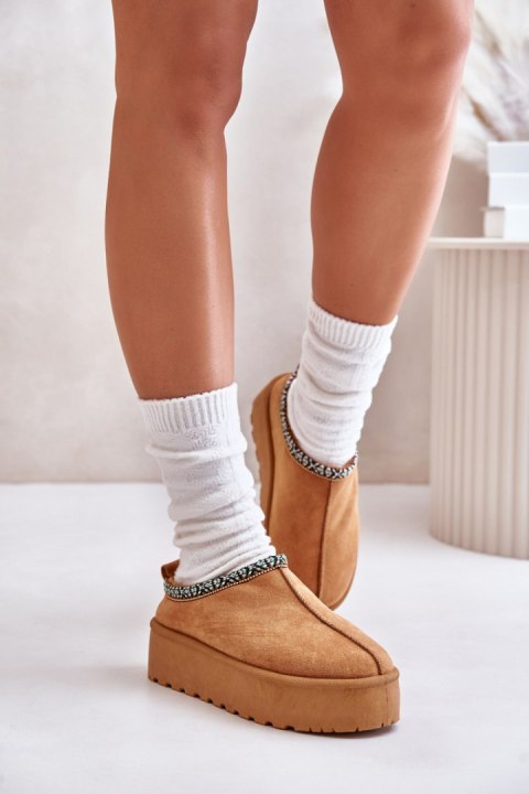Kapcie Model Neroma 877-1 Camel - Step in style Step in style Kapcie Model Neroma 877-1 Camel - Step in style Step in style