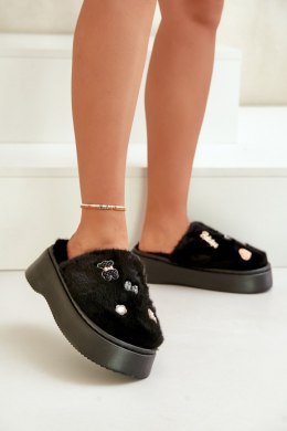 Kapcie Model Zintoria FA-225 Black - Step in style Step in style