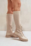 Kozaki Model Iranel 68129 Beige - Step in style Step in style Kozaki Model Iranel 68129 Beige - Step in style Step in style