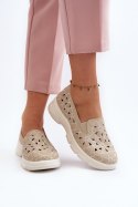 Półbuty Model Emilei 23PB02-5592 Beige - Step in style Step in style Półbuty Model Emilei 23PB02-5592 Beige - Step in style Step in style