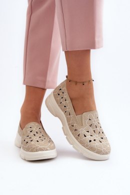 Półbuty Model Emilei 23PB02-5592 Beige - Step in style Step in style
