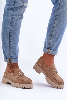 Półbuty Model Rosefalls 20153 Beige Zamsz - Step in style Step in style