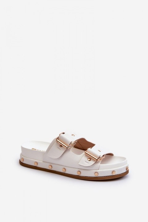 Sandał Klapki Model Big Star NN274081 White - Step in style Step in style Sandał Klapki Model Big Star NN274081 White - Step in style Step in style