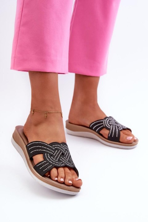 Sandał Klapki Model Inblu BV000037 Black - Step in style Step in style Sandał Klapki Model Inblu BV000037 Black - Step in style Step in style