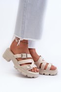 Sandał Klapki Model Zaxy NN285042 Light Beige - Step in style Step in style Sandał Klapki Model Zaxy NN285042 Light Beige - Step in style Step in style