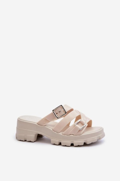Sandał Klapki Model Zaxy NN285042 Light Beige - Step in style Step in style Sandał Klapki Model Zaxy NN285042 Light Beige - Step in style Step in style