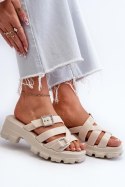 Sandał Klapki Model Zaxy NN285042 Light Beige - Step in style Step in style Sandał Klapki Model Zaxy NN285042 Light Beige - Step in style Step in style
