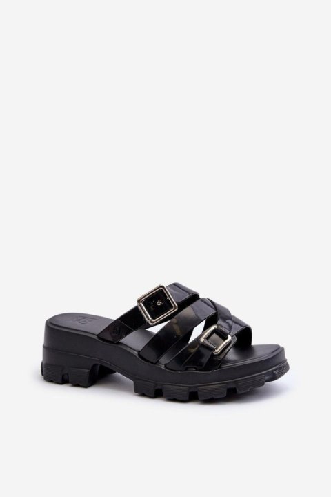 Sandał Klapki Model Zaxy NN285043 Black - Step in style Step in style Sandał Klapki Model Zaxy NN285043 Black - Step in style Step in style