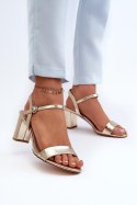 Sandały Model Glindra 24SD98-6986 Gold - Step in style Step in style Sandały Model Glindra 24SD98-6986 Gold - Step in style Step in style