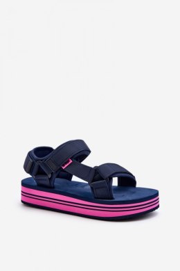 Sandały Model Lee Cooper LCW-24-05-2754L Navy/Fuksja - Step in style Step in style