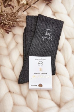Skarpety Model SK.29133/NPX122 Dark Grey - Step in style Step in style