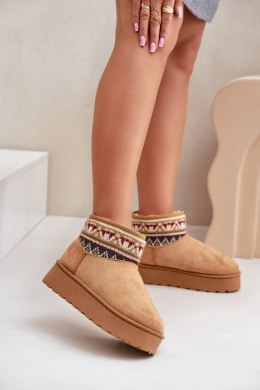 Śniegowce Model Avatharia 20226-4B Camel - Step in style Step in style