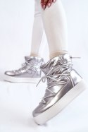 Śniegowce Model Carrios HY845-19 Silver - Step in style Step in style Śniegowce Model Carrios HY845-19 Silver - Step in style Step in style