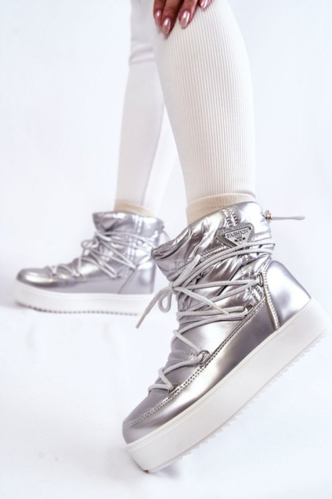 Śniegowce Model Carrios HY845-19 Silver - Step in style Step in style Śniegowce Model Carrios HY845-19 Silver - Step in style Step in style