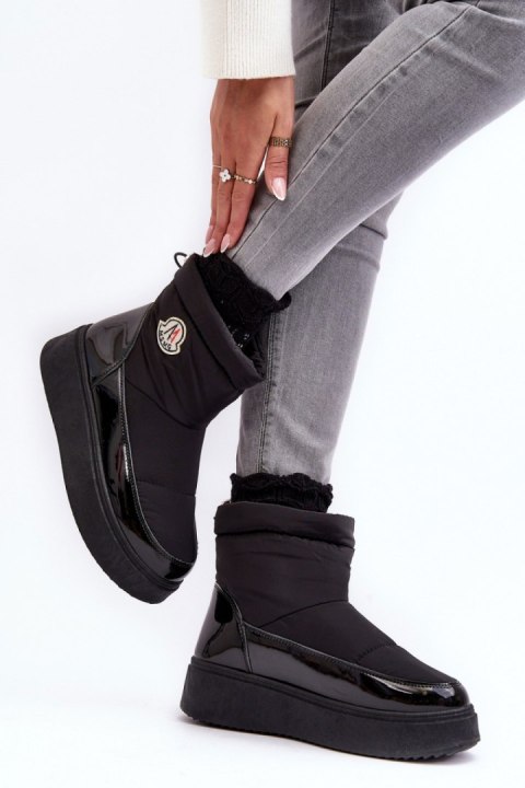 Śniegowce Model Gattea HY852 Black - Step in style Step in style Śniegowce Model Gattea HY852 Black - Step in style Step in style