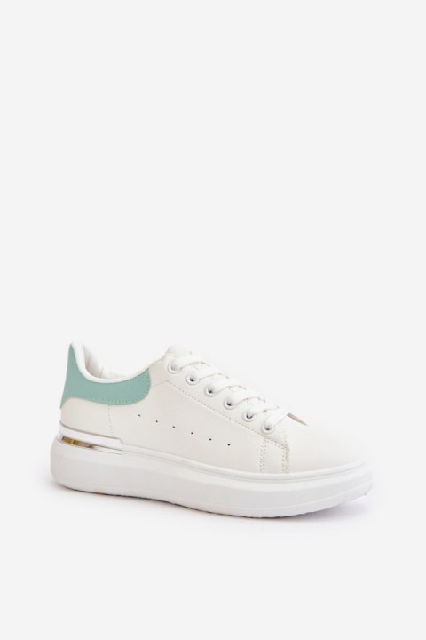 Trampki Model Nevelena JDJ-18 White/Green - Step in style Step in style Trampki Model Nevelena JDJ-18 White/Green - Step in style Step in style