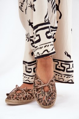 Baleriny Model Zazoo Panterka 10179 Brown - Step in style Step in style