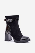 Botki Model DA MR880-085 Black - Step in style Step in style Botki Model DA MR880-085 Black - Step in style Step in style