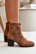 Botki Model Nevishiia ASA250-3 Brown - Step in style Step in style Botki Model Nevishiia ASA250-3 Brown - Step in style Step in style