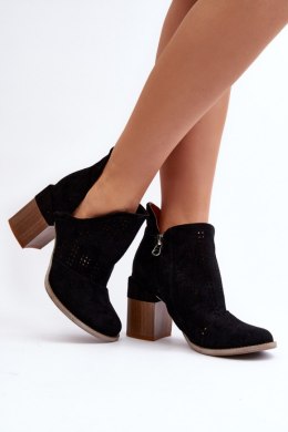 Botki Model Niartima A5722 Black - Step in style Step in style