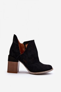 Botki Model Niartima A5722 Black - Step in style Step in style