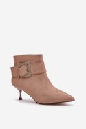 Botki Model Nirilis 7291 Beige - Step in style Step in style Botki Model Nirilis 7291 Beige - Step in style Step in style