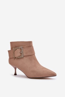 Botki Model Nirilis 7291 Beige - Step in style Step in style