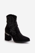 Botki Model S.Barski HY42-029 Black - Step in style Step in style Botki Model S.Barski HY42-029 Black - Step in style Step in style