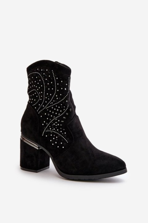 Botki Model S.Barski HY42-029 Black - Step in style Step in style Botki Model S.Barski HY42-029 Black - Step in style Step in style