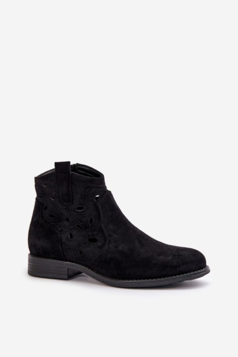 Botki Model S.Barski HY42-081 Black - Step in style Step in style Botki Model S.Barski HY42-081 Black - Step in style Step in style
