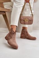 Botki Model S.Barski HY42-081 Brown - Step in style Step in style Botki Model S.Barski HY42-081 Brown - Step in style Step in style
