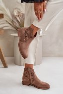 Botki Model S.Barski HY42-081 Brown - Step in style Step in style Botki Model S.Barski HY42-081 Brown - Step in style Step in style