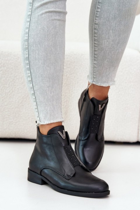 Botki Model S.Barski HY42-119 Black - Step in style Step in style Botki Model S.Barski HY42-119 Black - Step in style Step in style