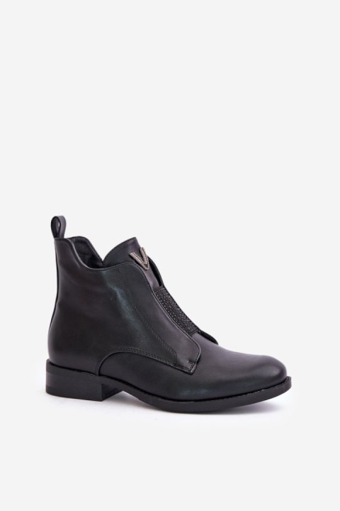 Botki Model S.Barski HY42-119 Black - Step in style Step in style Botki Model S.Barski HY42-119 Black - Step in style Step in style
