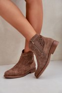 Botki Model S.Barski HY51-113 Brown - Step in style Step in style Botki Model S.Barski HY51-113 Brown - Step in style Step in style